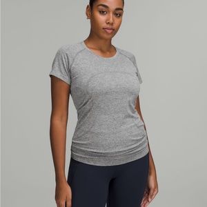 lululemon gray swiftly tech short sleeve 2.0